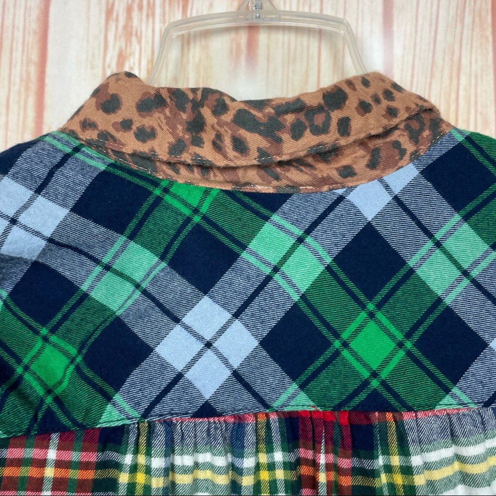 Aerie Mixed Pattern Flannel Button Up Blouse (M) - image 7